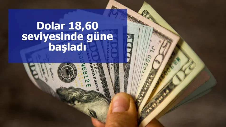 Dolar 18,60 seviyesinde güne başladı